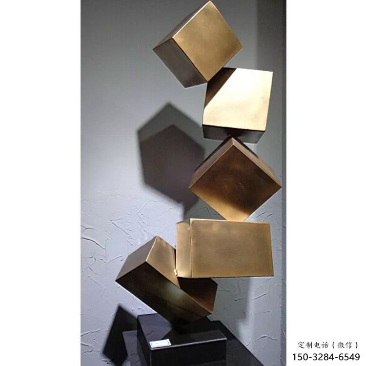 幾何體雕塑承接，村標(biāo)概念，不銹鋼幾何體雕塑供需