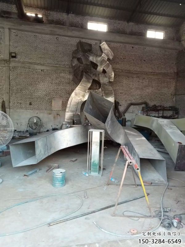 甲骨文雕塑工廠選用，街道標(biāo)識，不銹鋼甲骨文雕塑批發(fā)