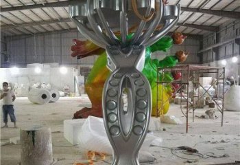 雕塑鉆戒制造，街景小品，景觀不銹鋼鉆戒雕塑優價