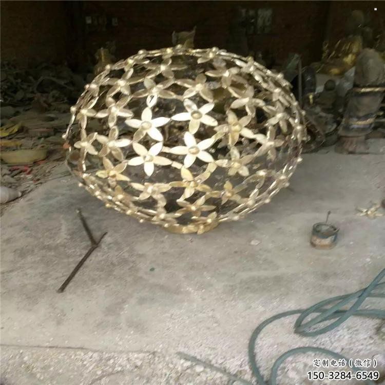 燈光球雕塑供需，室外軟裝，不銹鋼燈光球雕塑制作