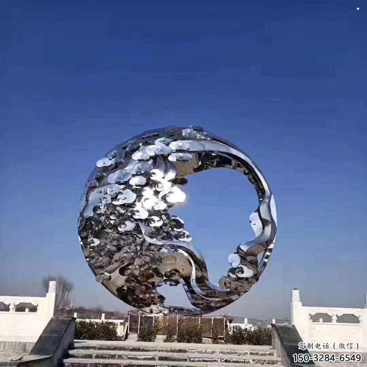 鏤空球雕塑優價，小區擺件，異形鏤空球雕塑廠家精選