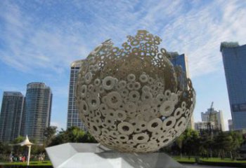 景觀球形雕塑供需，廣場雕塑，廣場鏤空球形雕塑選用