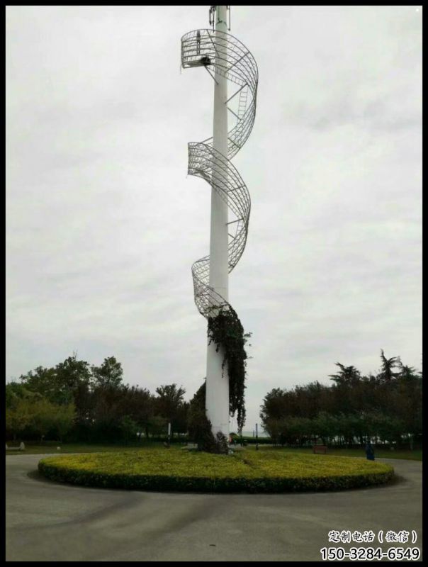 鏤空絲帶雕塑承接，城市裝飾，大型不銹鋼絲帶雕塑公司