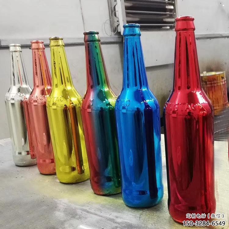 啤酒瓶雕塑供給，景區雕塑，玻璃鋼啤酒瓶雕塑優選