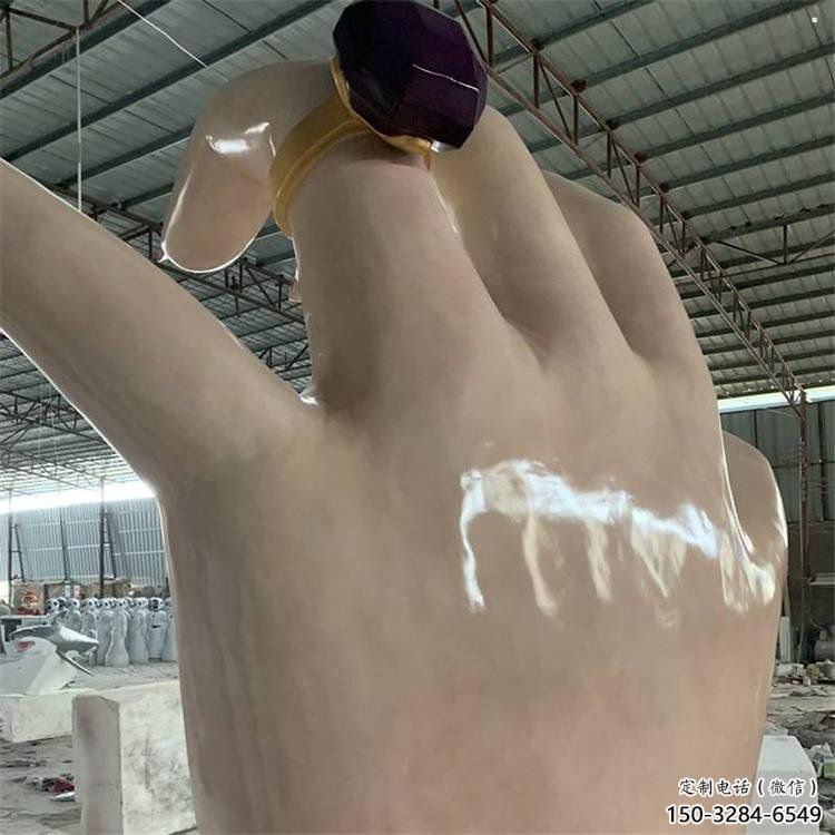 手指雕塑制作，市標雕塑，玻璃鋼手指雕塑廠家常用