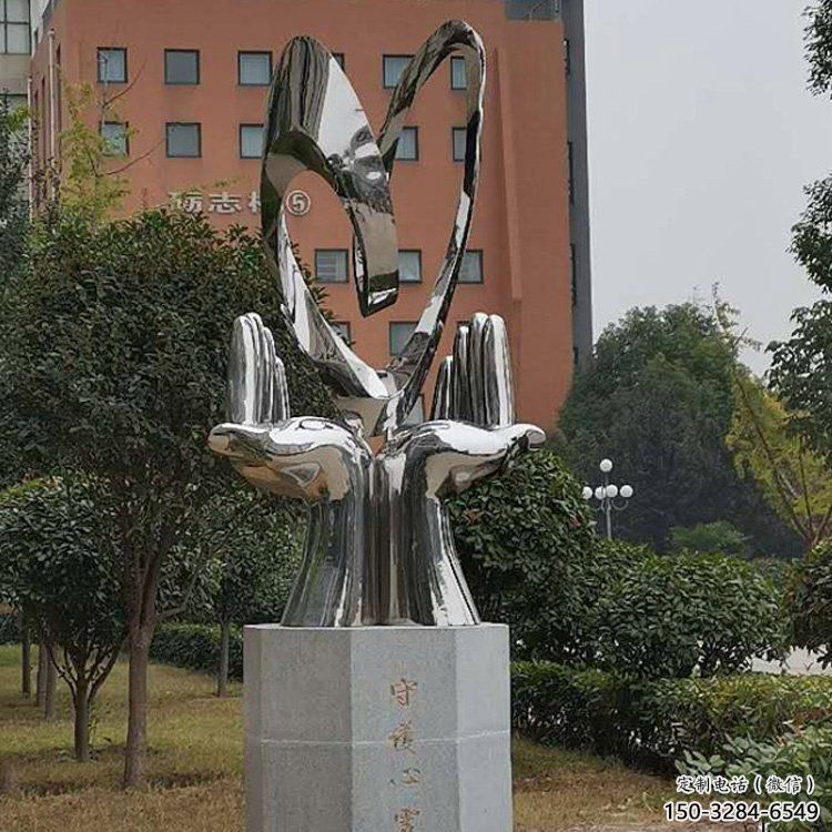 雙手雕塑選用，酒店擺件，不銹鋼雙手雕塑工廠精選