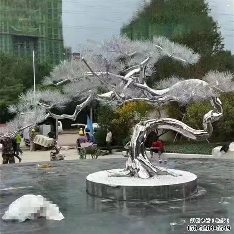 松樹雕塑制造商,美陳雕塑,不銹鋼松樹雕塑廠家 松樹雕塑制造商,美陳雕塑,不銹鋼松樹雕塑廠家