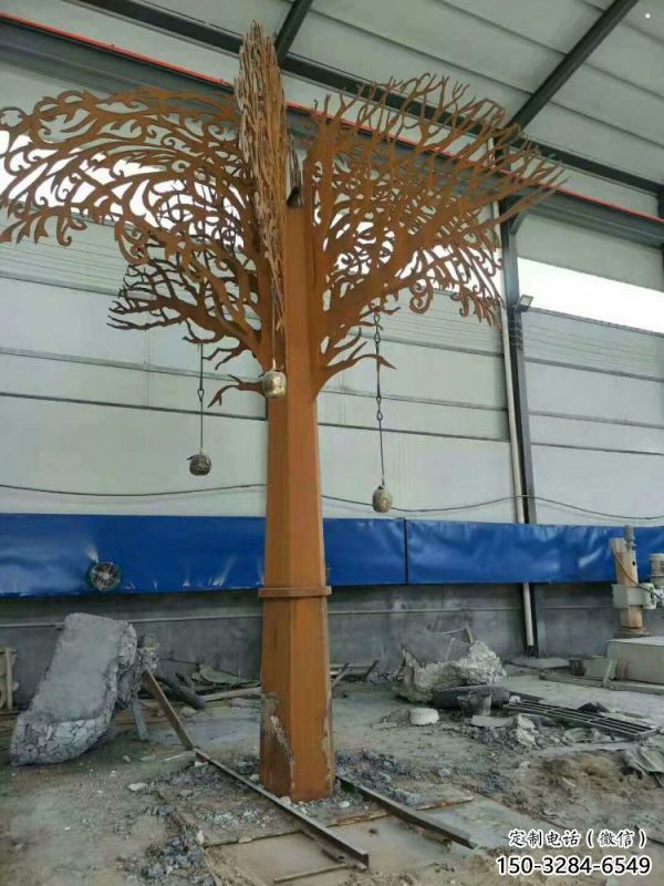 發(fā)財(cái)樹雕塑優(yōu)選，拉絲工藝，不銹鋼發(fā)財(cái)樹雕塑承接