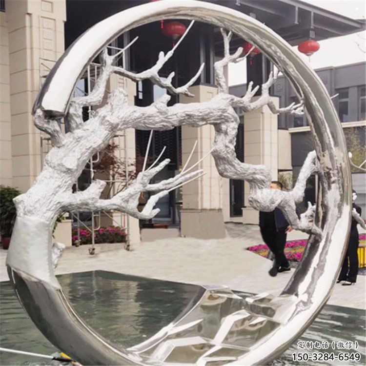 圓環(huán)樹雕塑制造商,露天雕塑,不銹鋼圓環(huán)樹雕塑訂做 圓環(huán)樹雕塑制造商,露天雕塑,不銹鋼圓環(huán)樹雕塑訂做
