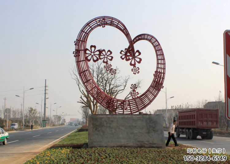 住宅小區(qū)愛(ài)心雕塑 住宅小區(qū)愛(ài)心雕塑