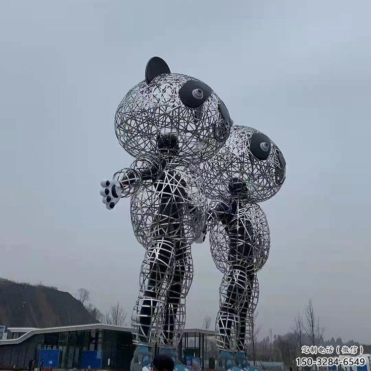 鏤空熊貓雕塑制造商,廣場(chǎng)雕塑,鏤空熊貓雕塑廠家 鏤空熊貓雕塑制造商,廣場(chǎng)雕塑,鏤空熊貓雕塑廠家