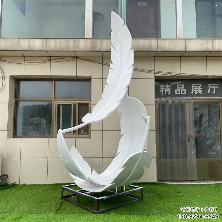 雕塑制造，白鋼構件，仿真烤漆羽毛雕塑提供