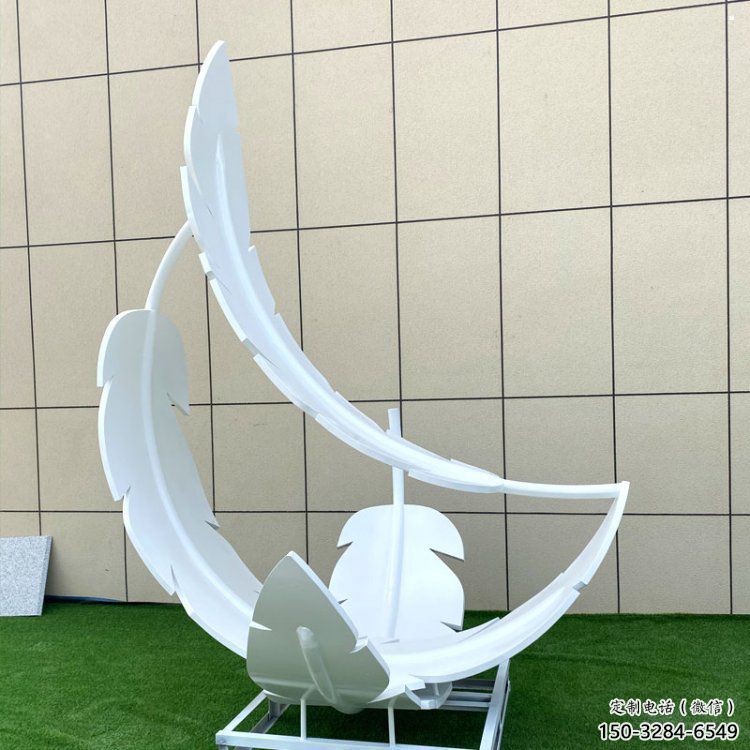 制造羽毛雕塑定價，地標擺件，烤漆羽毛雕塑精選