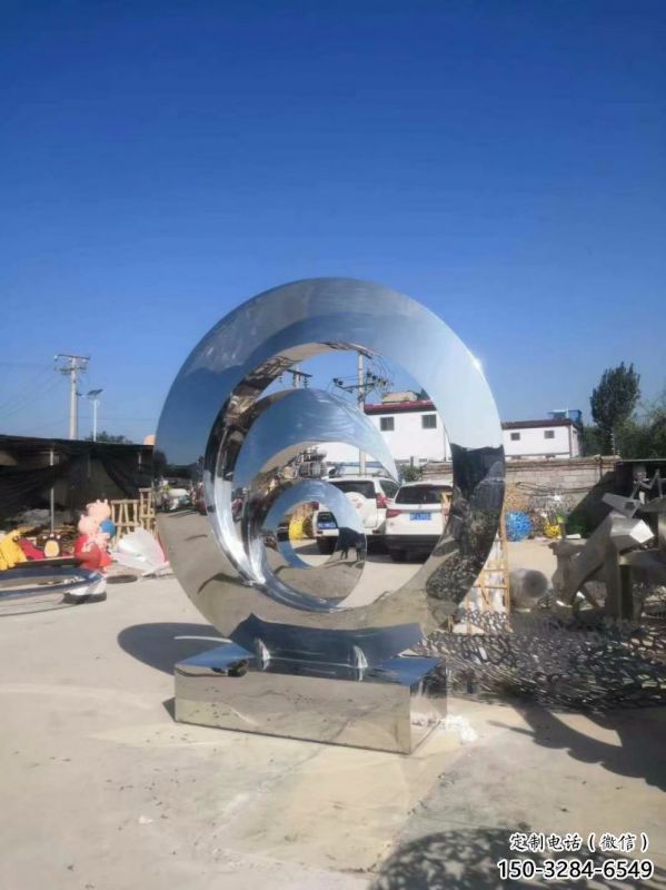 圓鏡雕塑制作，公園小品，不銹鋼圓鏡雕塑優選