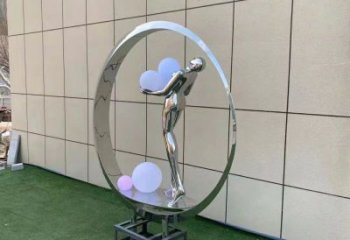 金屬仙子雕塑批發，街頭藝術，廣場圓環仙子雕塑展品