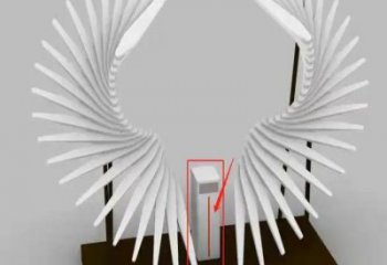 金屬天使之翼雕塑制作，城市裝飾，空間翅膀雕塑標準