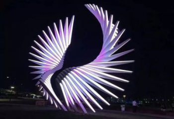 天使之翼雕塑制造商，城市雕塑，公園廣場翅膀雕塑觀賞型