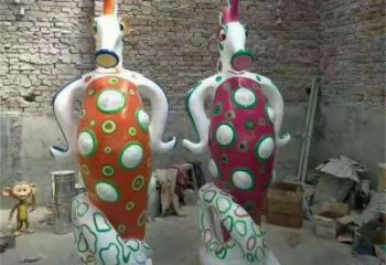 石家莊幼兒園河馬雕塑，動漫文化雕塑，卡通動物制作