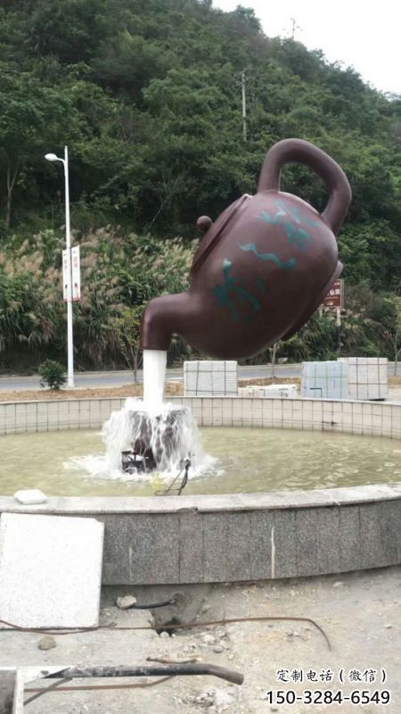 長沙小區天壺標志雕塑，多彩藝術，天壺雕塑生產廠家