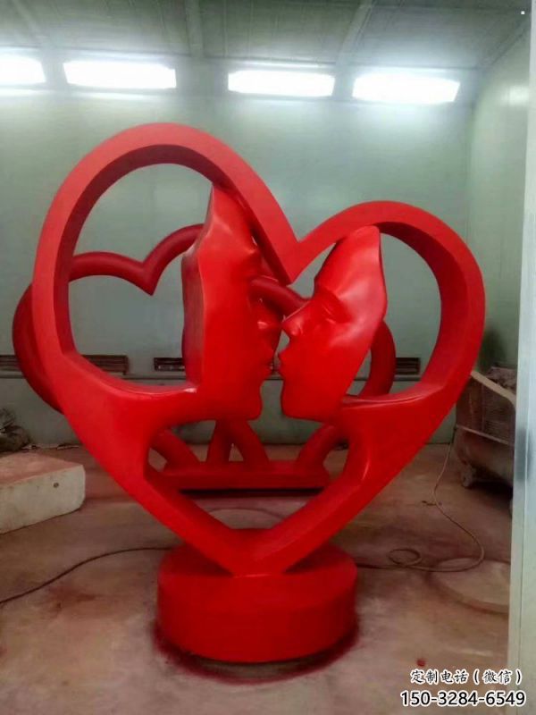 萍鄉(xiāng)制造心形人物雕塑供需，鋼管組合，雕塑工程制作供應(yīng)
