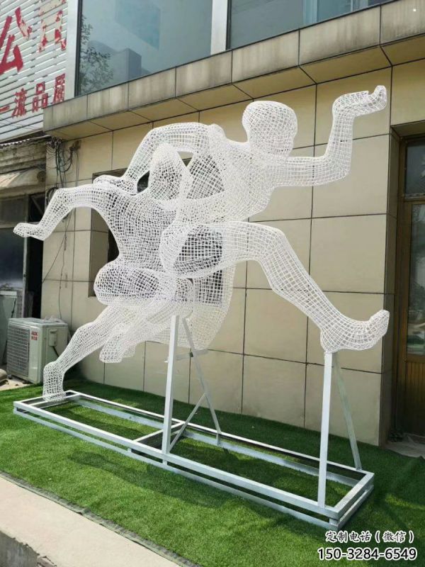 安義鏤空健兒雕塑制造，校園雕塑，金屬鐵藝人物雕塑展品