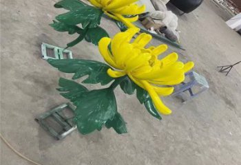 本溪景區(qū)菊花雕塑優(yōu)選，圓雕體系，城市菊花雕塑選定