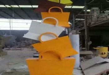 忻州烤漆挎包雕塑制造商，室外軟裝，景觀挎包雕塑制作