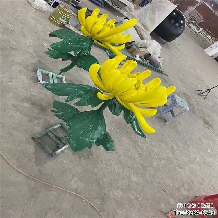 廣安景區菊花雕塑優選，圓雕體系，城市菊花雕塑選定