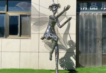 延安現(xiàn)代鏤空舞者雕塑承接，歐式風(fēng)格，鐵藝跳舞雕塑精選