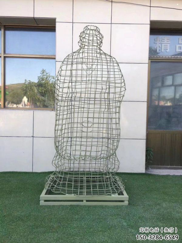 保山鏤空孔子雕塑訂做，景區(qū)雕塑，鐵藝古代人物雕塑定價(jià)