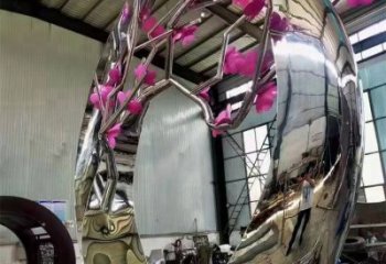 林周梅花雕塑工廠優選，城市裝飾，景觀梅花雕塑供給