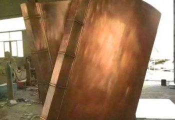 伊犁鑄銅書籍供應，街景小品，銅書籍雕塑廠家優價