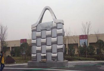黔江景觀背包雕塑優選，陸地擺件，園林不銹鋼背包雕塑供應