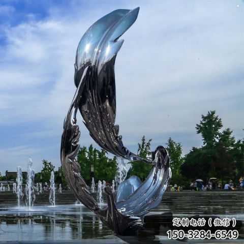 羽毛雕塑制作，園林裝飾，建筑鏡面羽毛雕塑批發